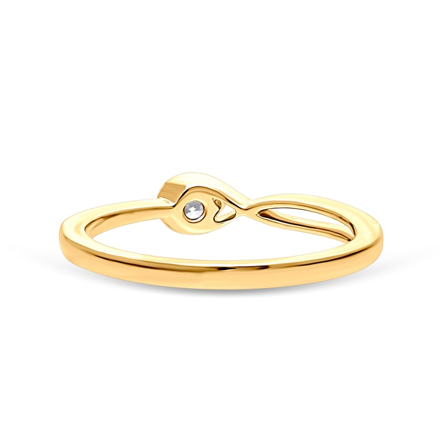925 Sterling Silver Ring, Weight: 1.592g, Diamonds: 0.14ct, EF-VVS, HRD Lab-Created Diamonds