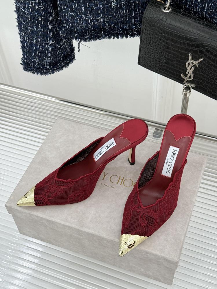 حذاء Jimmy Choo ميول دانتيل فاخر