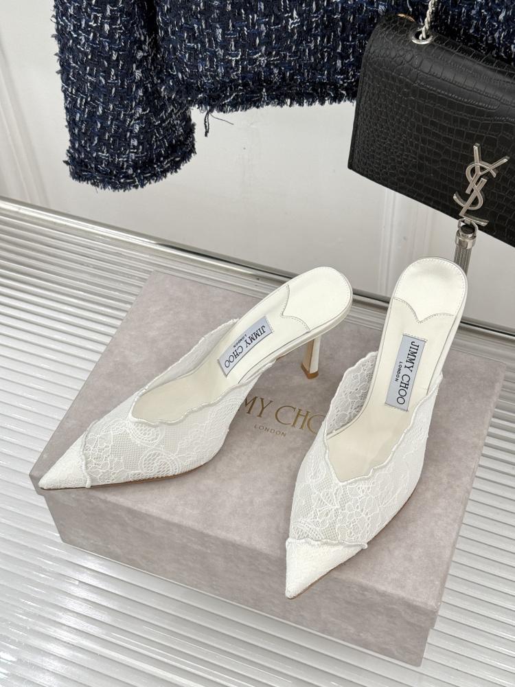 حذاء Jimmy Choo ميول دانتيل فاخر