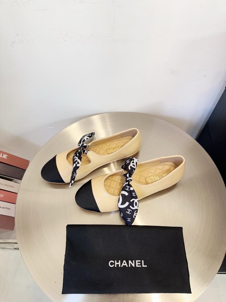 حذاء Chanel  باليرينا فلات فاخر