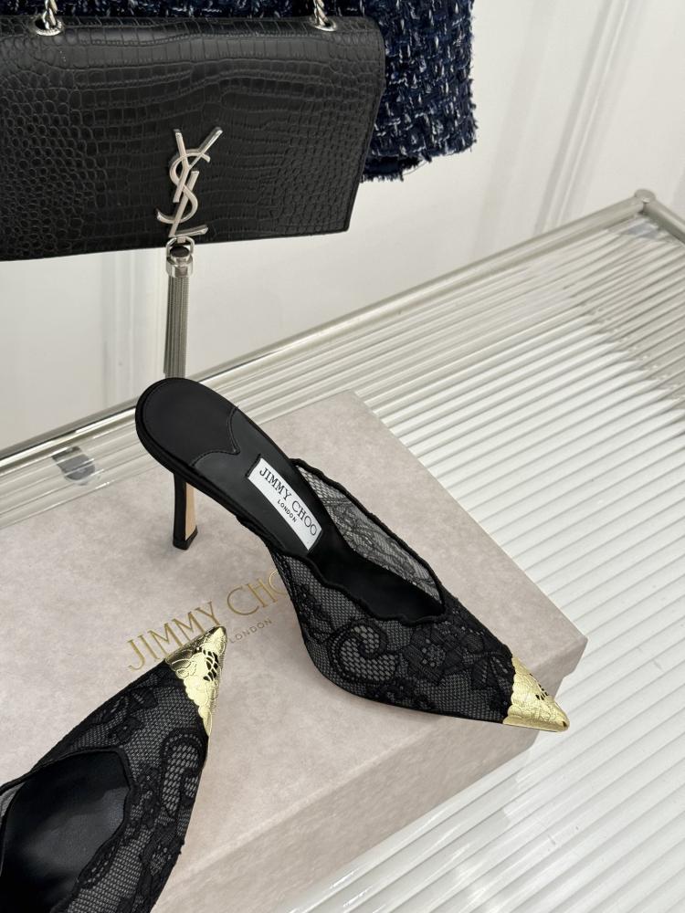 حذاء Jimmy Choo  ميول دانتيل فاخر