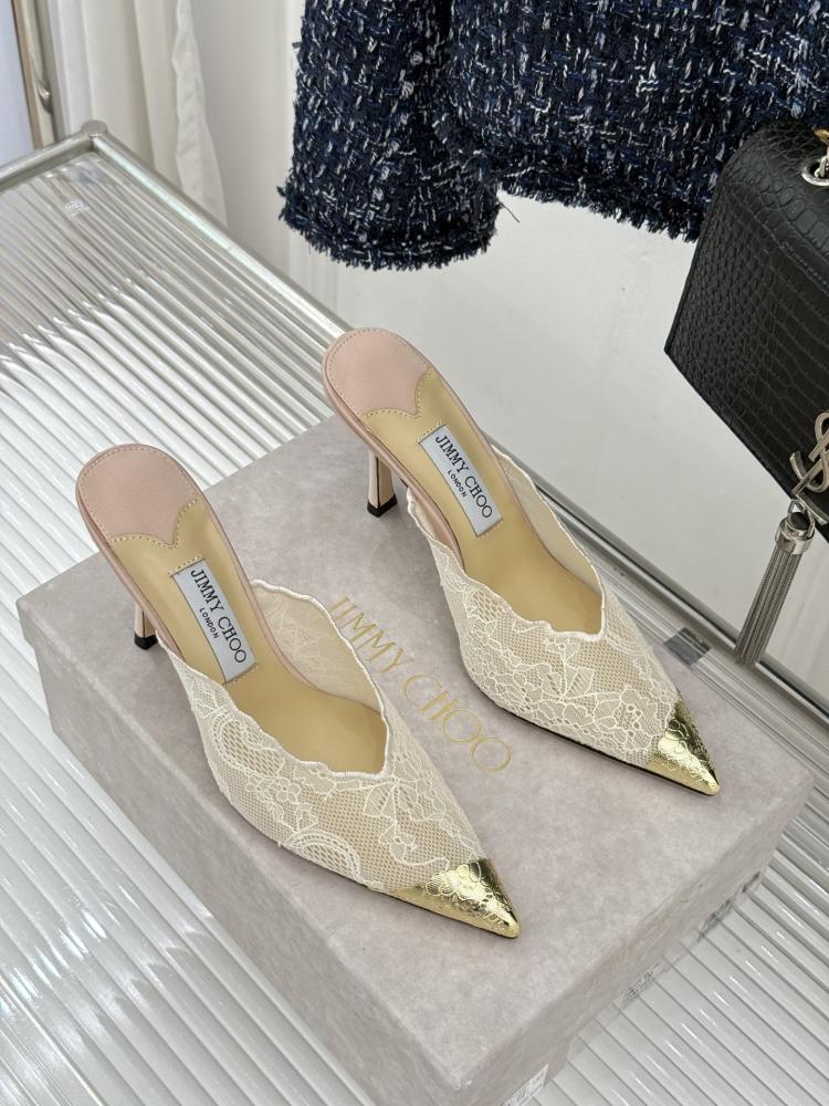 حذاء Jimmy Choo ميول دانتيل فاخر