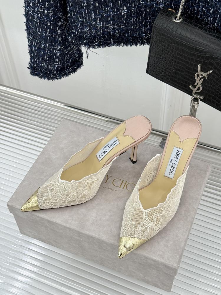 حذاء Jimmy Choo ميول دانتيل فاخر