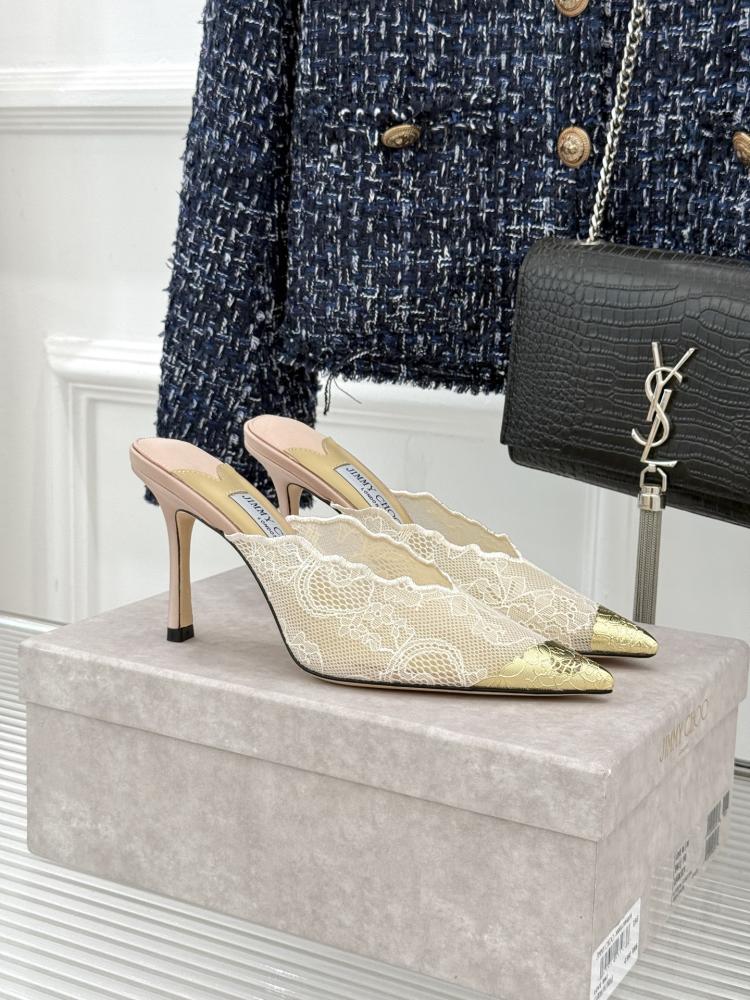 حذاء Jimmy Choo ميول دانتيل فاخر