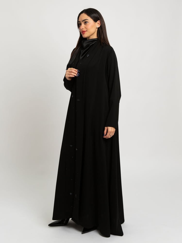 عباية نص كلوش ليالي نجد بكولة أسود