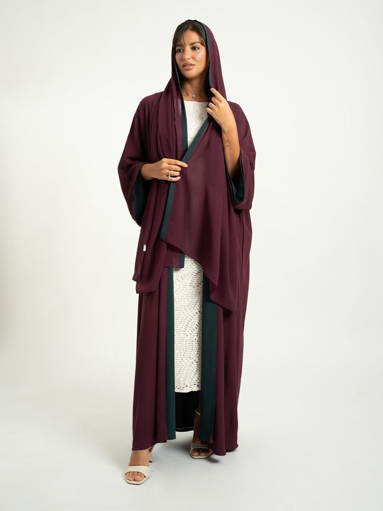 عباية دبل فيس فلوستايل الغسق
