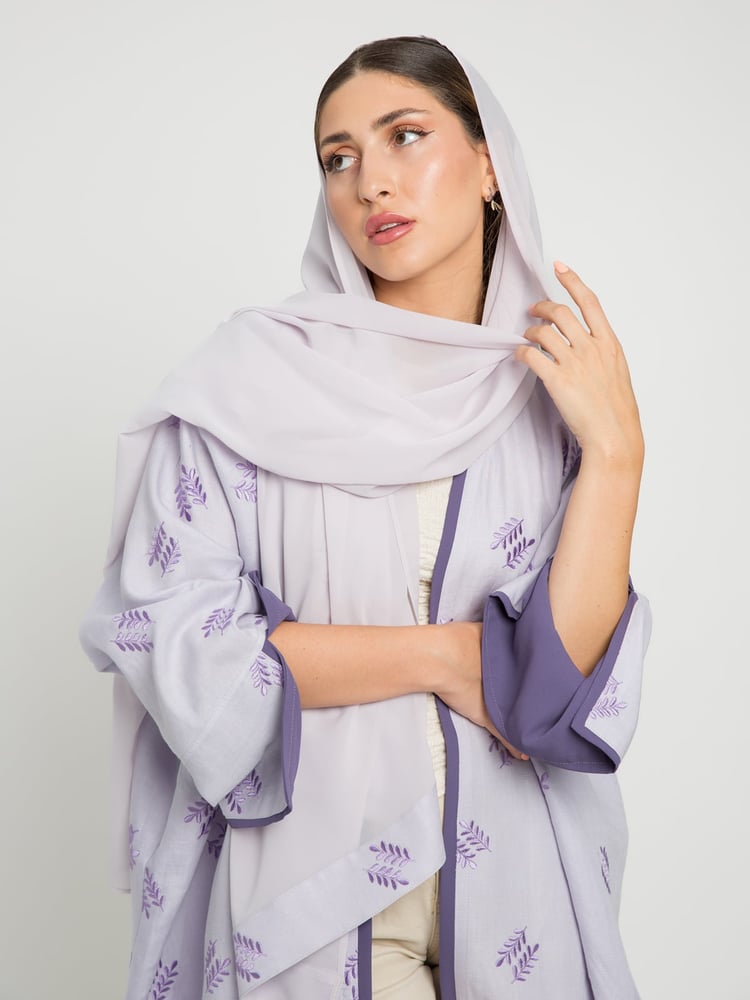 عباية السنابل البنفسجي