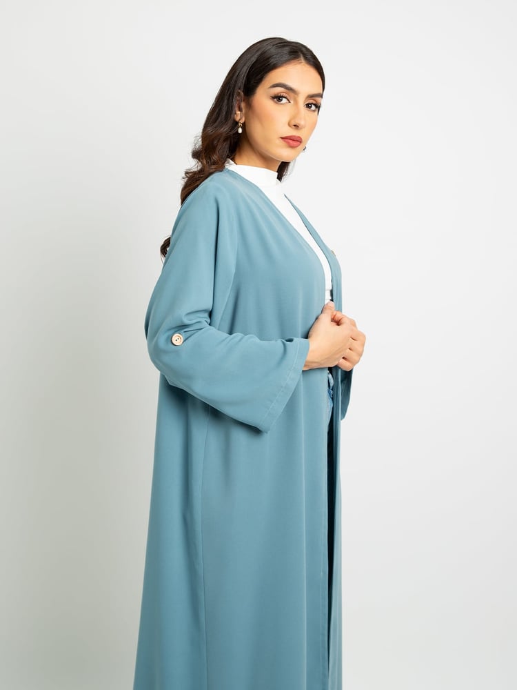 عباية كريب - أزرق سماوي