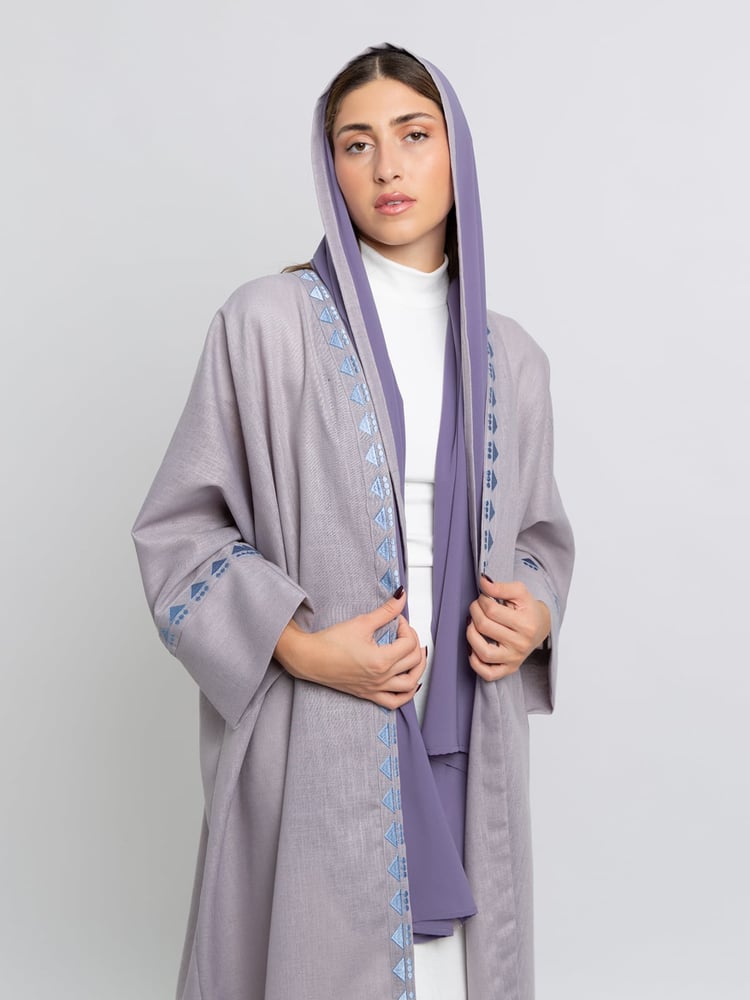 عباية مثلثات الدوائر لافندر