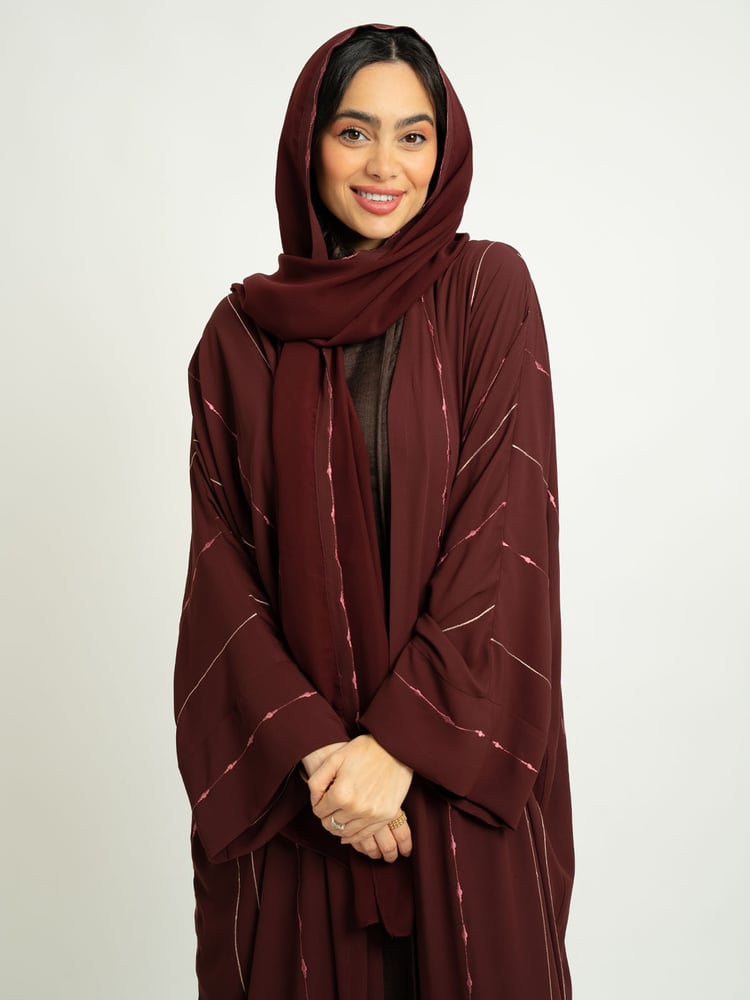 عباية واسعة القطرات المترابطة عودي