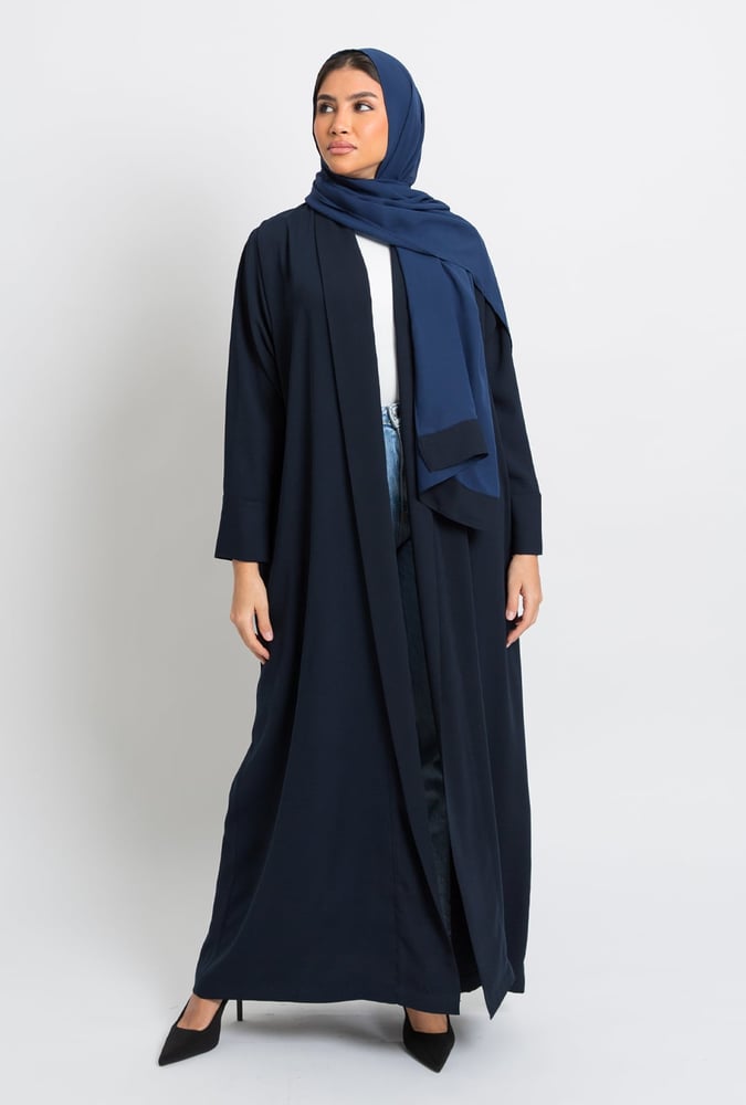 عباية عملية مفتوحة كحلي