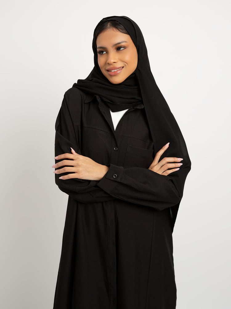 شيرت عباية - أسود