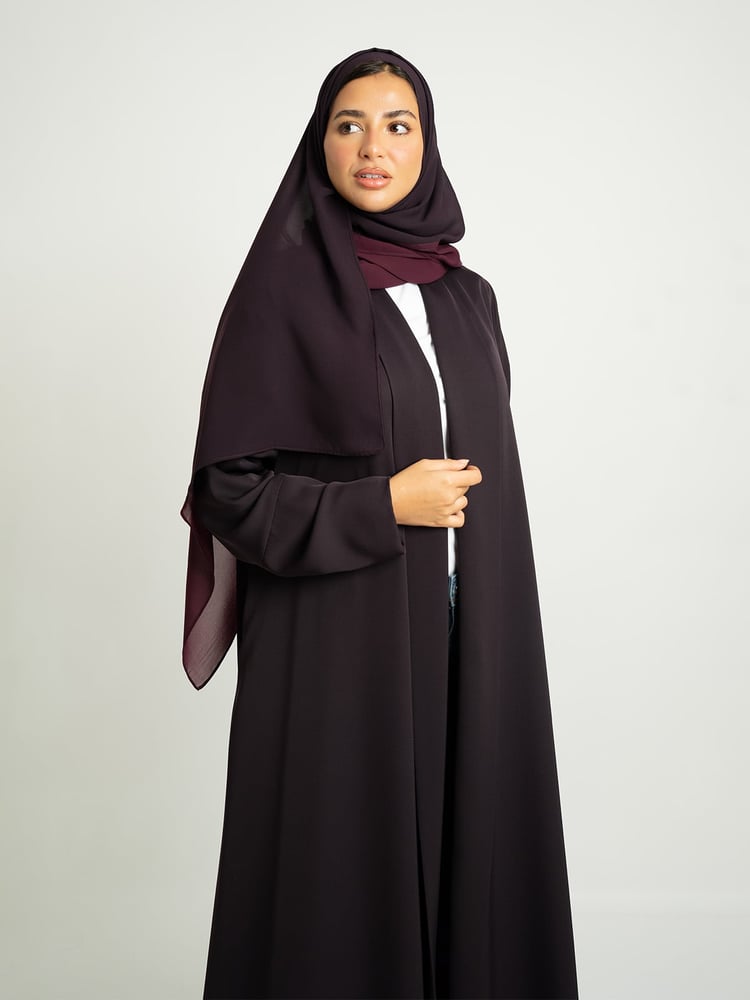 عباية نص كلوش بكولة برقوقي