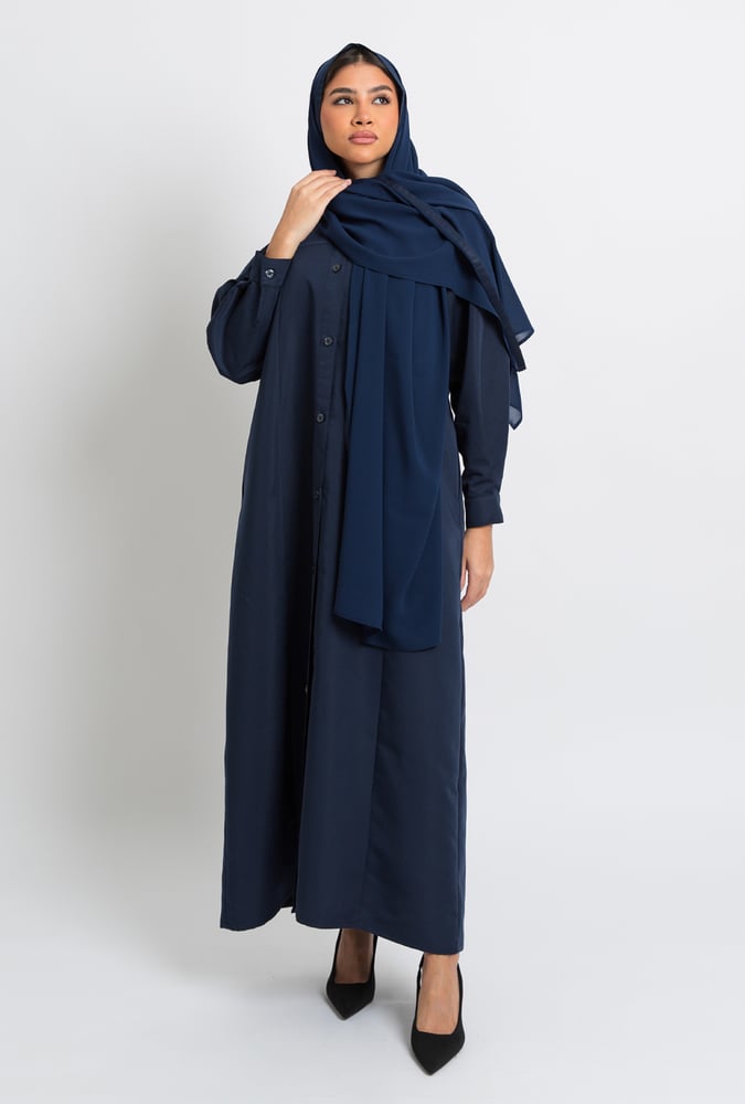 شيرت عباية بدون طرحة كحلي