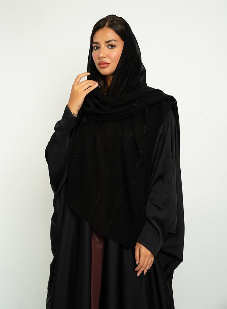 عباية بشت بَريق مَدى أسود دُجى