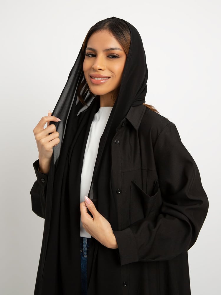 شيرت عباية - أسود