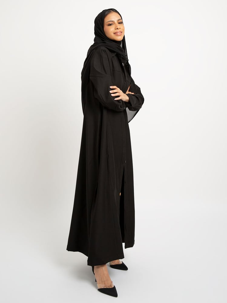 شيرت عباية - أسود