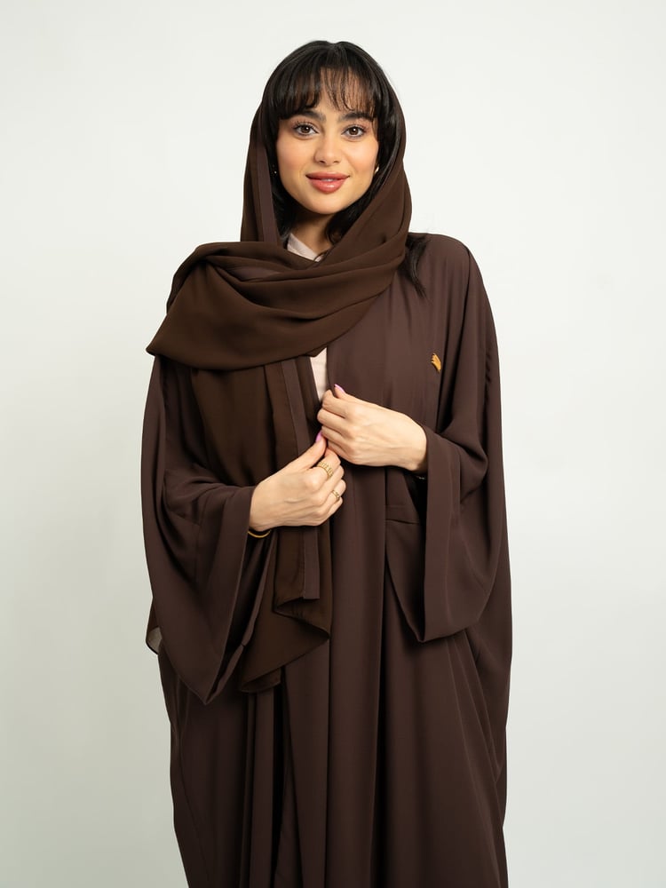 عباية فلوستايل بني شوكولاطة