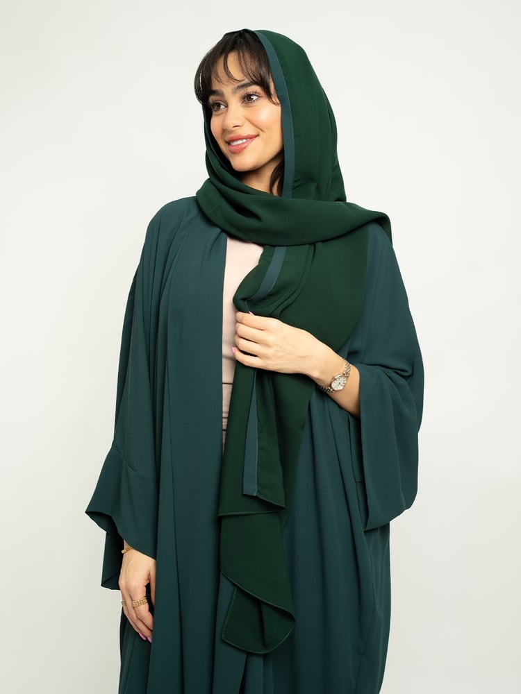 عباية فلوستايل أخضر عشبي