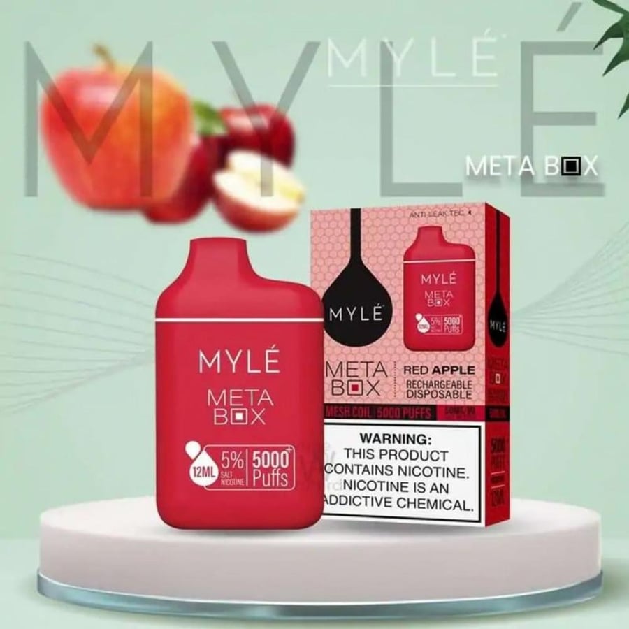 سحبة مايلي ميتا بوكس 5000 موش تفاح أحمر - MYLE META BOX 5000 Red Apple