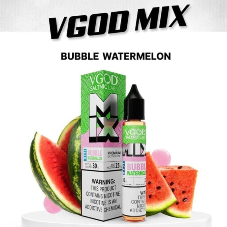 فيقود علكة بطيخ ايس سولت نيكوتين - VGOD MIX Bubble Watermelon Iced