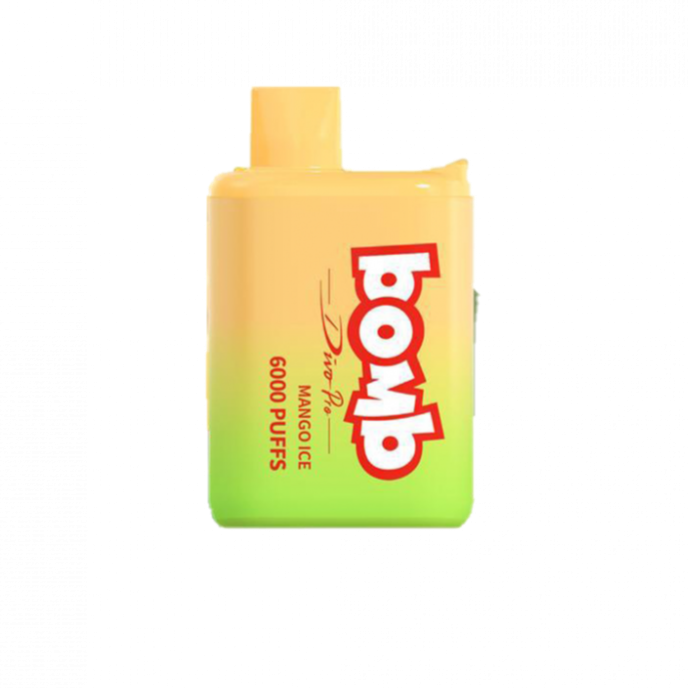 سحبة بومب 6000 موشة مانجو ايس BOMB 6000 PUFF MANGO ICE - فيب السعودية