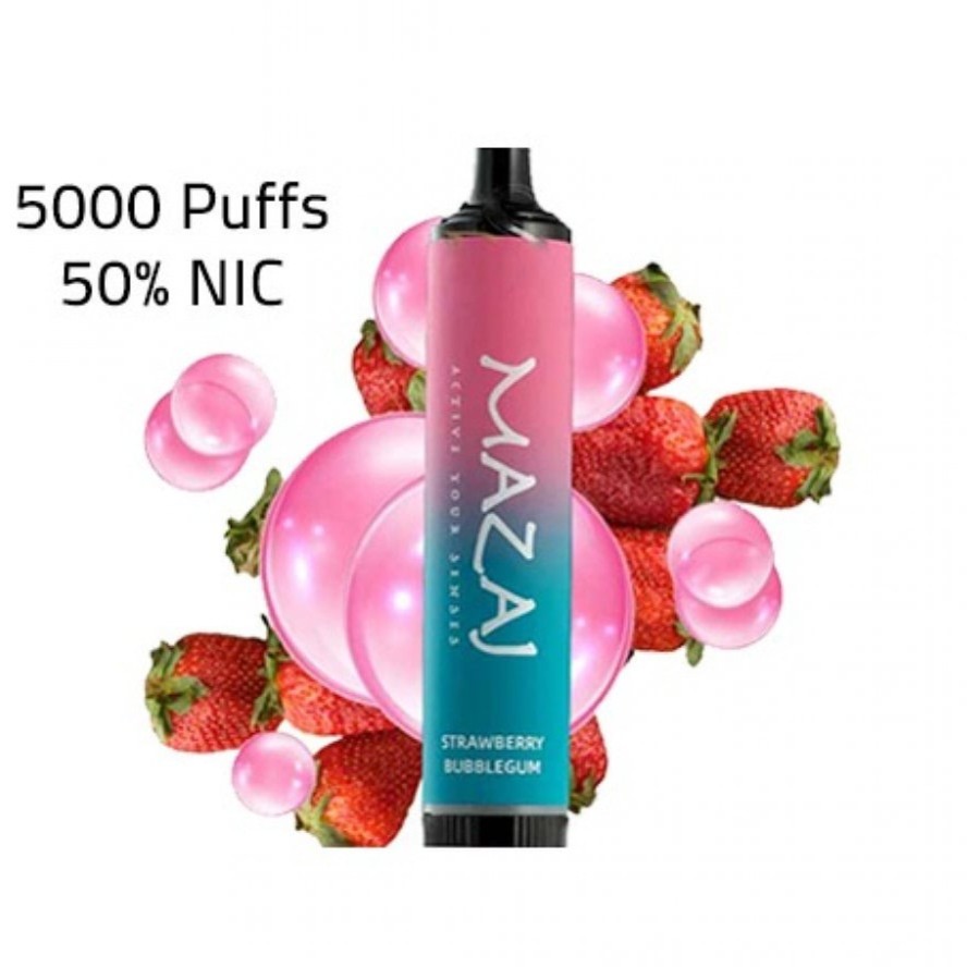 مزاج 5000 علكة فراولة Mazaj 5000 Strawberry Bubblegum - فيب السعودية