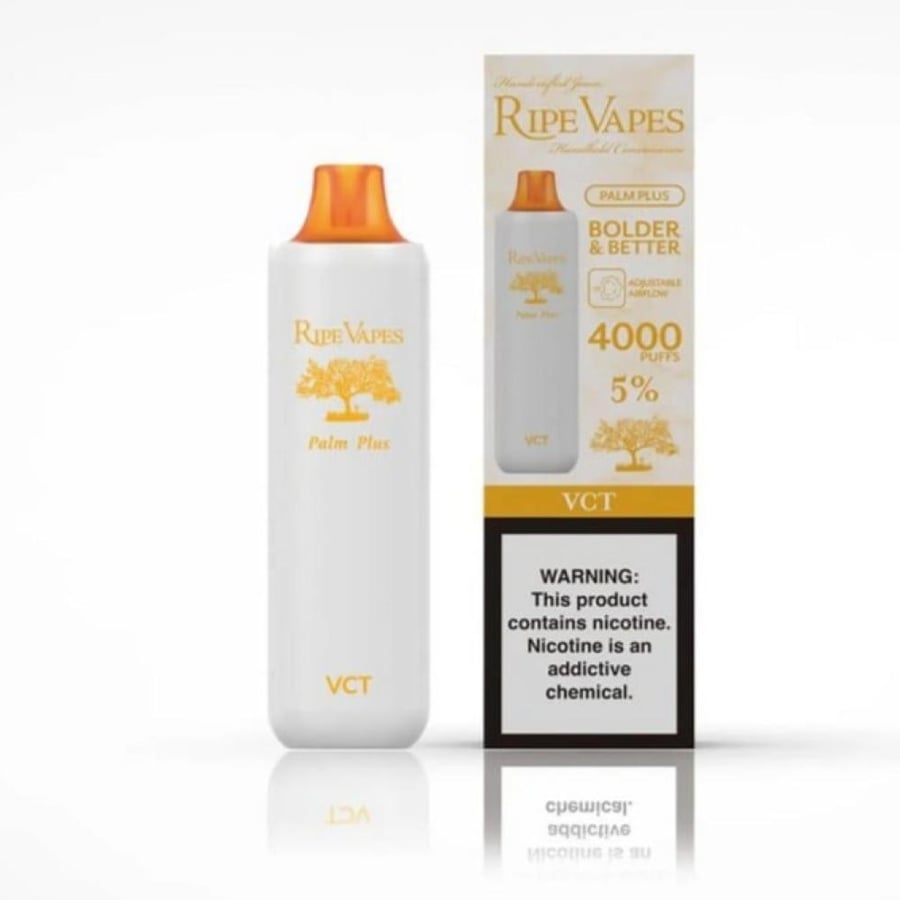 سحبة رايب فيب 4000 موشة فانيلا والتبغ بالكريمة - Ripe Vapes 4000 VCT