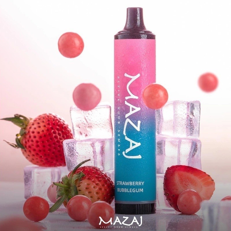 مزاج 5000 علكة فراولة Mazaj 5000 Strawberry Bubblegum - فيب السعودية