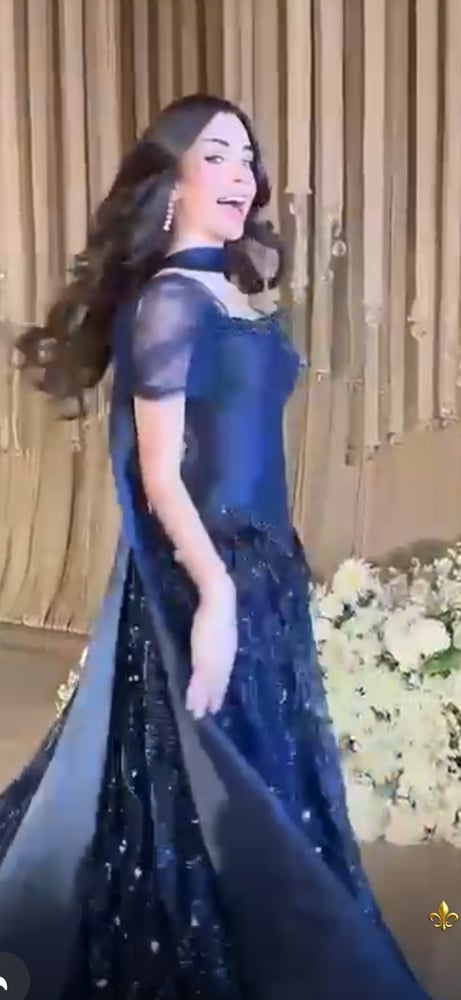 فستان سهره كحلي فخم