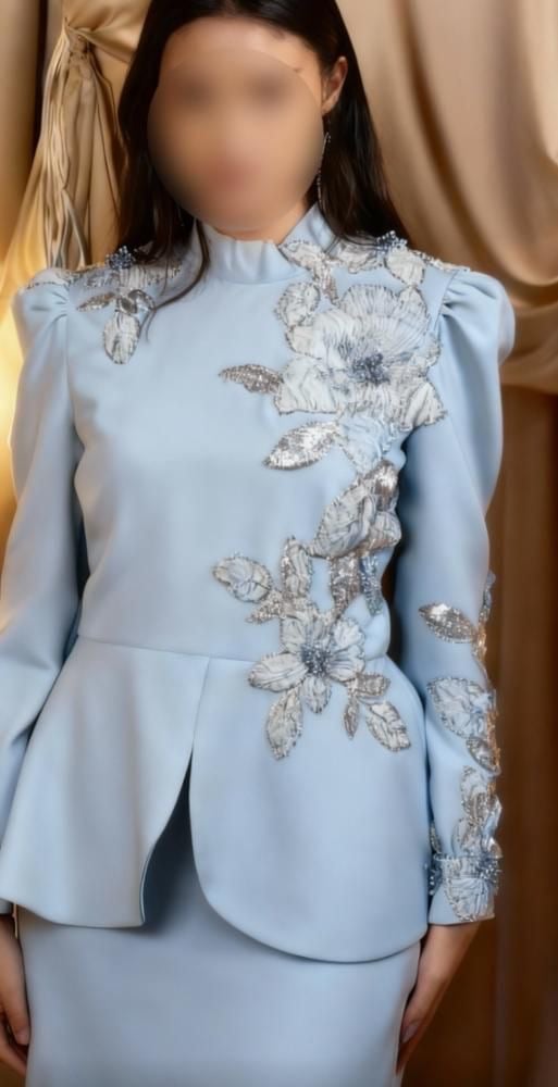 *وووووصل حديثاً *  الشغل الراقي⚜️ القماش :  باربي اصلي درجه اولى بتطريز ورد راقي   المقاسات  S M L Xl  XXl XXXl
