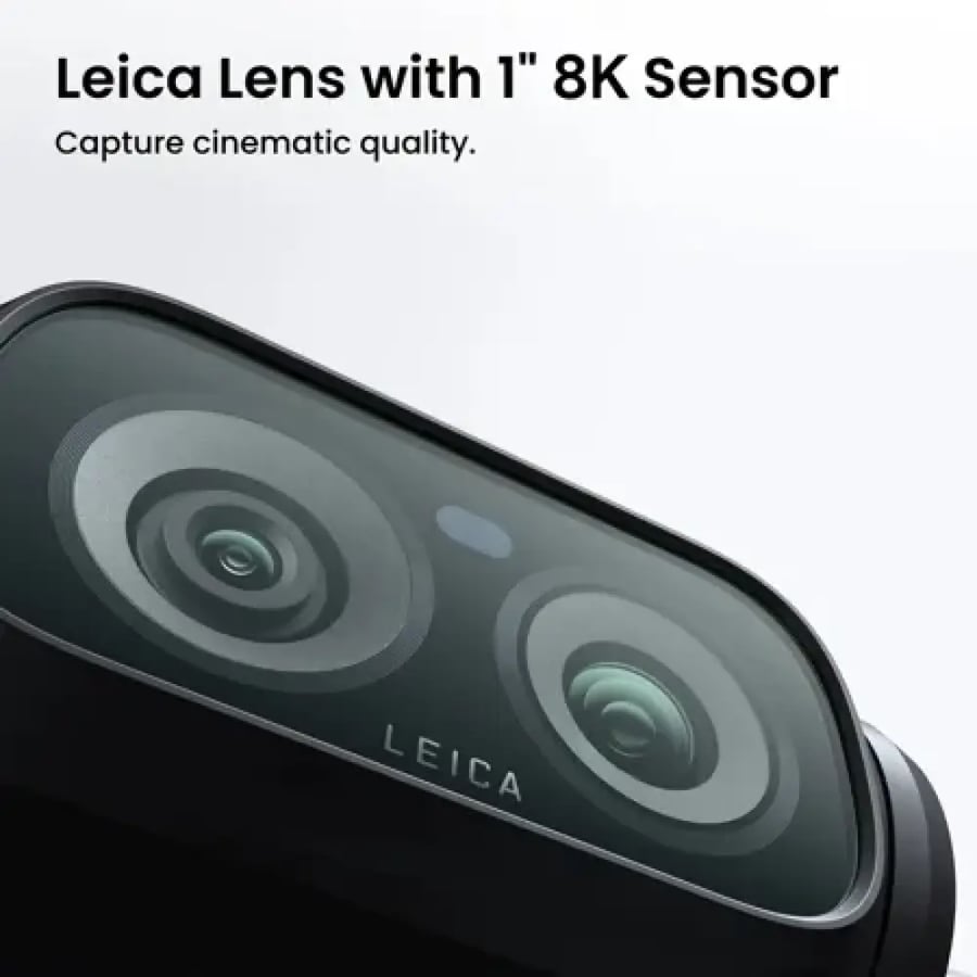 انستا360 لونا كاميرا فائقة 8K ثنائية العدسة مع مثبت الكاميرا قميبل اصدار قياسي