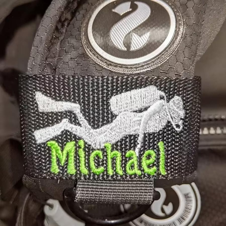 Custom Name Scuba Dive Tag