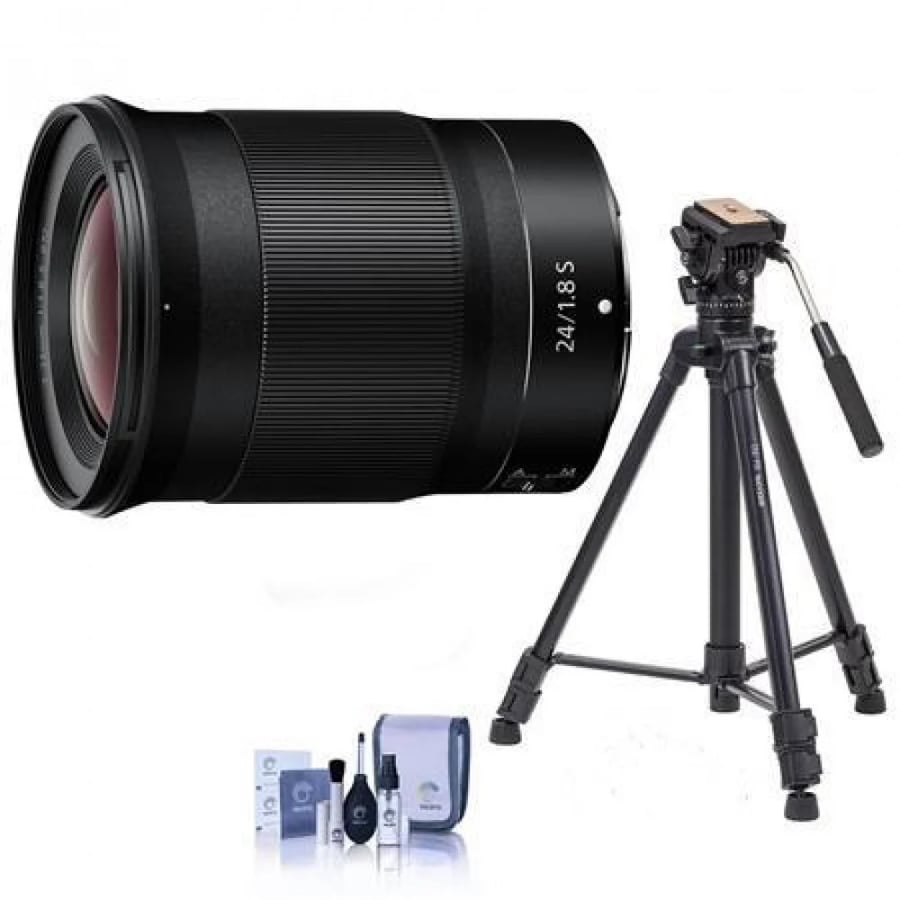Nikon Nikkor Z 24mm f/1.8 S Lens for Z Series Mirrorless Cameras with Tripod Kit