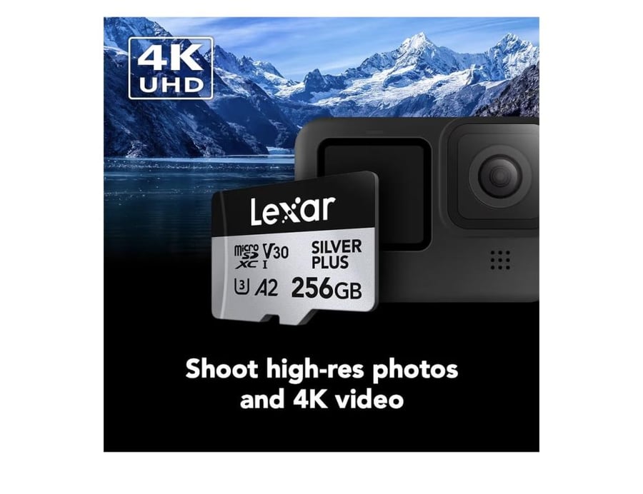 لكسار بروفيشنال سلفر بلس بطاقة ذاكرة microSDXC