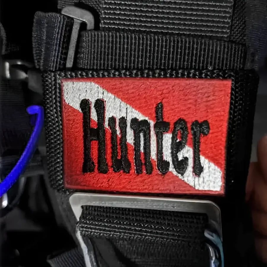 Custom Name Scuba Dive Tag