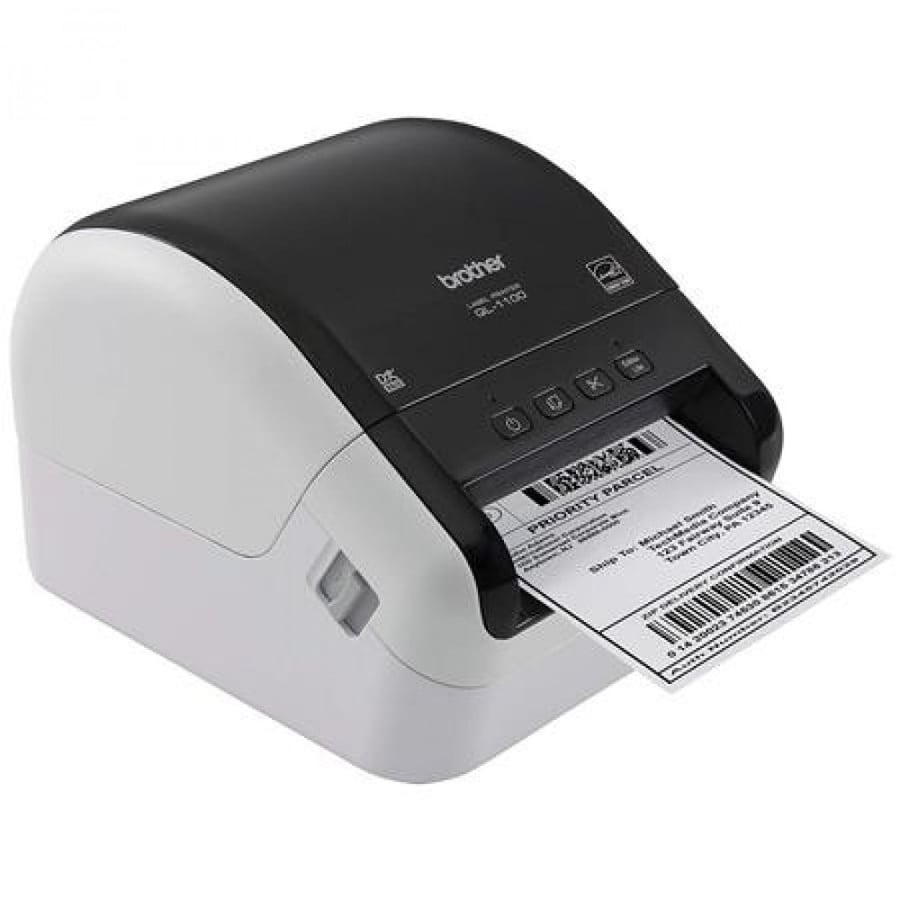 Brother QL1100 Wide Format Professional Label Printer, Black & White