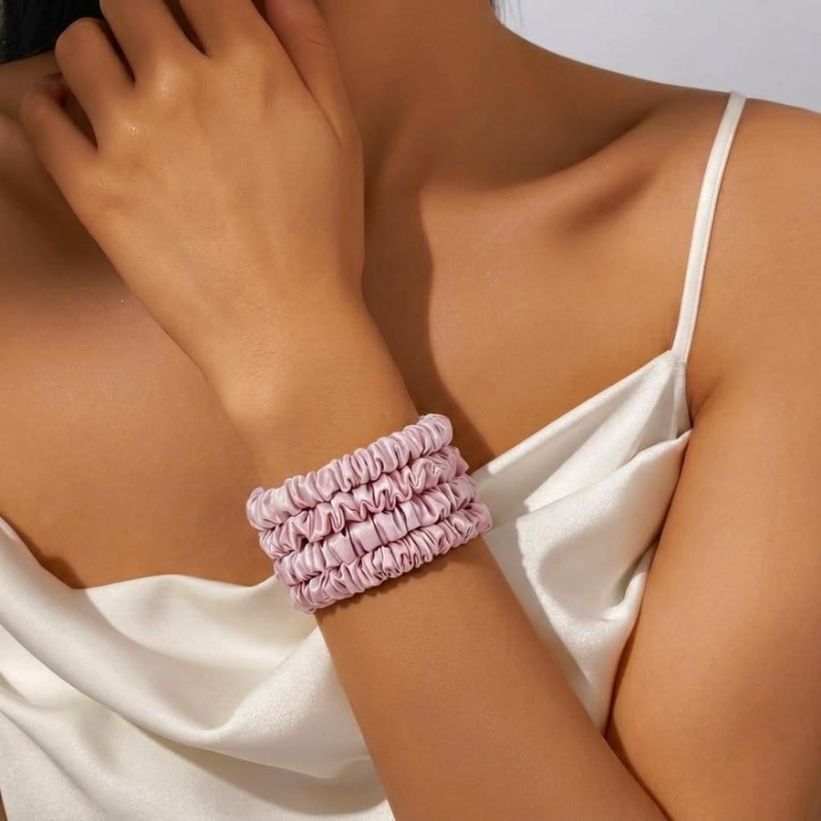 ربطات شعر حرير خالص | silk Scrunchies