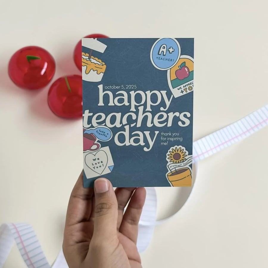 كرت teachers day