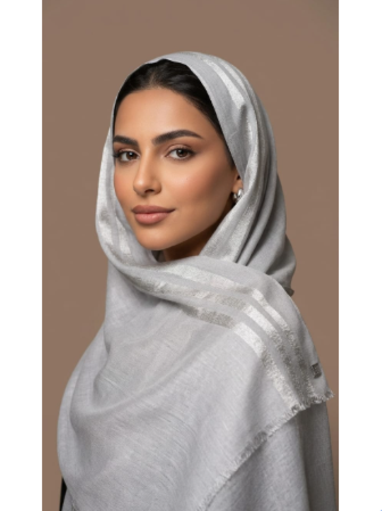 طرحه ستان فضي قطن دوبيتا مقلم ستان