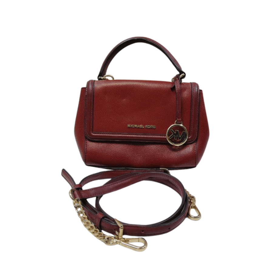 حقيبة يد وتوت نسائية سافيانو لون عنابي من ماركة Michael Kors مستعمل