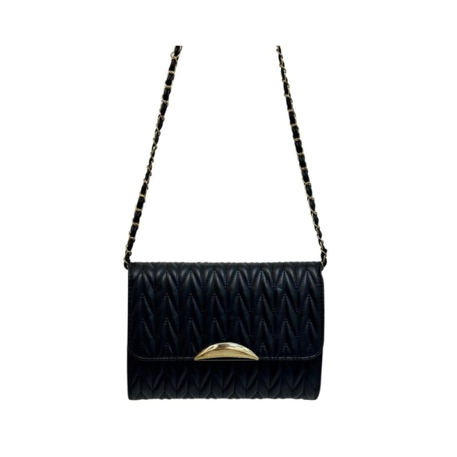 حقيبة كتف جلدية مبطنة Miu Style Quilted Bag
