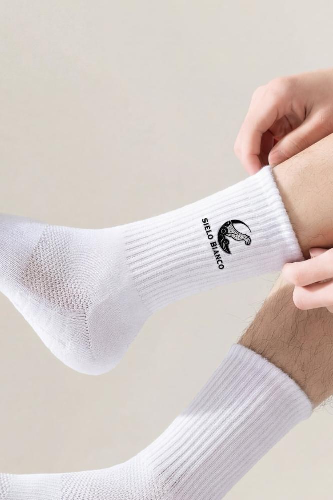 5 أزواج جوارب مقاومه للتعرق بشعار