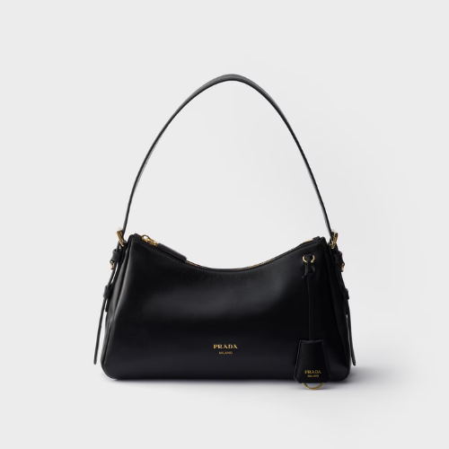 حقيبة كتف Prada Aimée متوسطة من الجلد