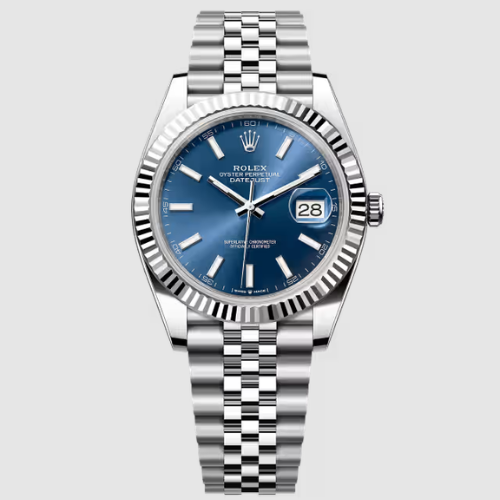 ساعة Rolex Datejust 41 – ميناء رمادي داكن أو أزرق لامع