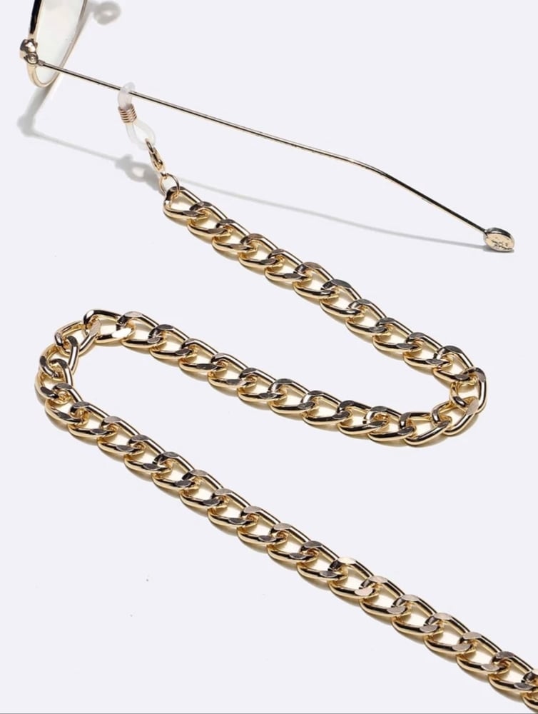 سلسلة نظارات ذهبية جنزير  11835
