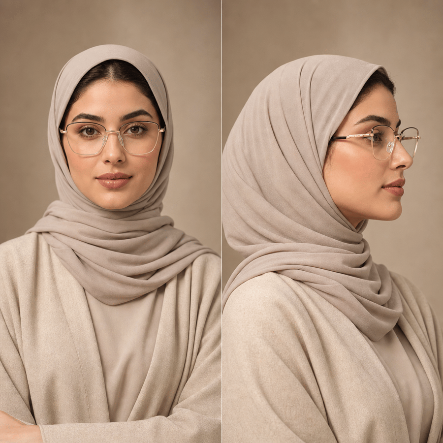 إطار نظارة طبية ذهبي بتصميم هندسي مع عدسات بلو لايت