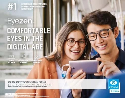 عدسات نظارات Crizal Eyezen Start Lenses الفرنسية  من شركة Essilor