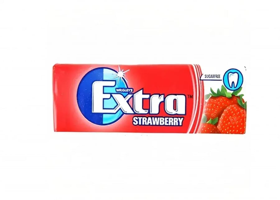 Extra gum with strawberry flavor 14 grams