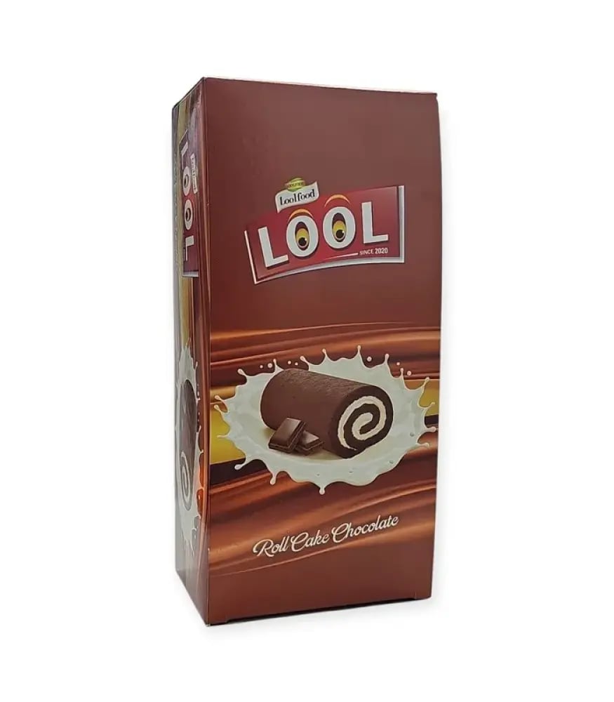 Chocolate Swiss roll cake filled with vanilla, 20 grams